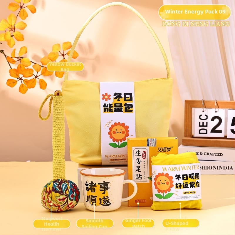 Üzleti ajándékcsomag - modern minimalist stílus, poliészter rost, ajándékdobozos csomagolás, alkalmazottak és ügyfelek számára