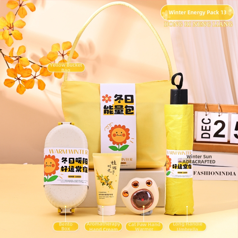 Üzleti ajándékcsomag - modern minimalist stílus, poliészter rost, ajándékdobozos csomagolás, alkalmazottak és ügyfelek számára