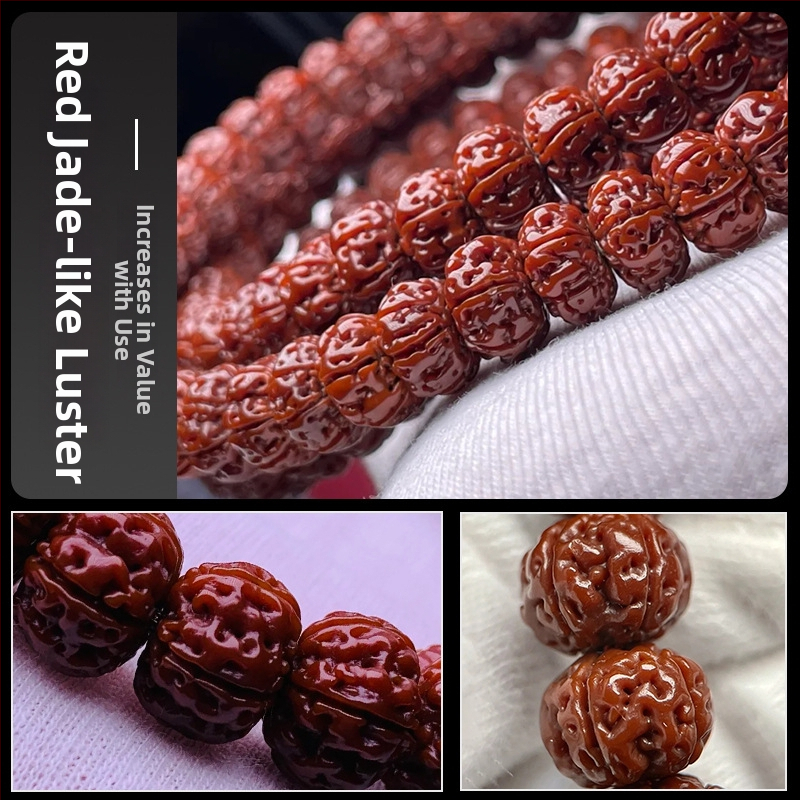 Bodhi seemne käevõru - käsitöö, unisex, 18 tk, Burma päritolu, 2024 suvi