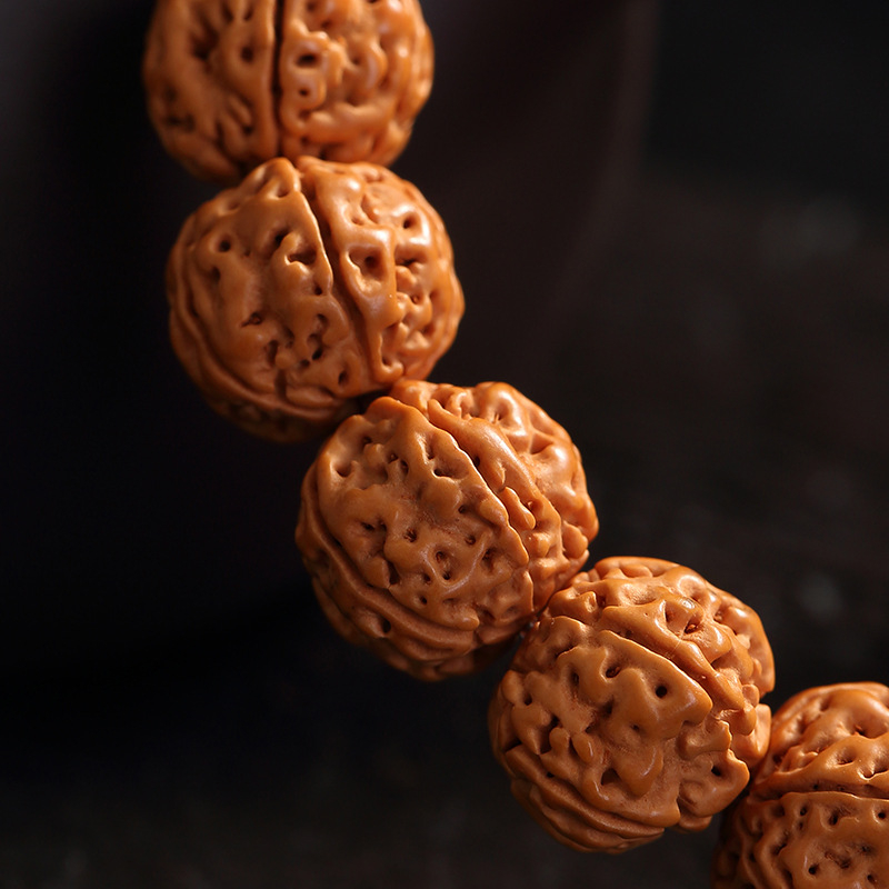 Bodhi sēklu rokassprādze - roku darbs, universāla, 18 gab., Birmas izcelsme, 2024. gada vasara