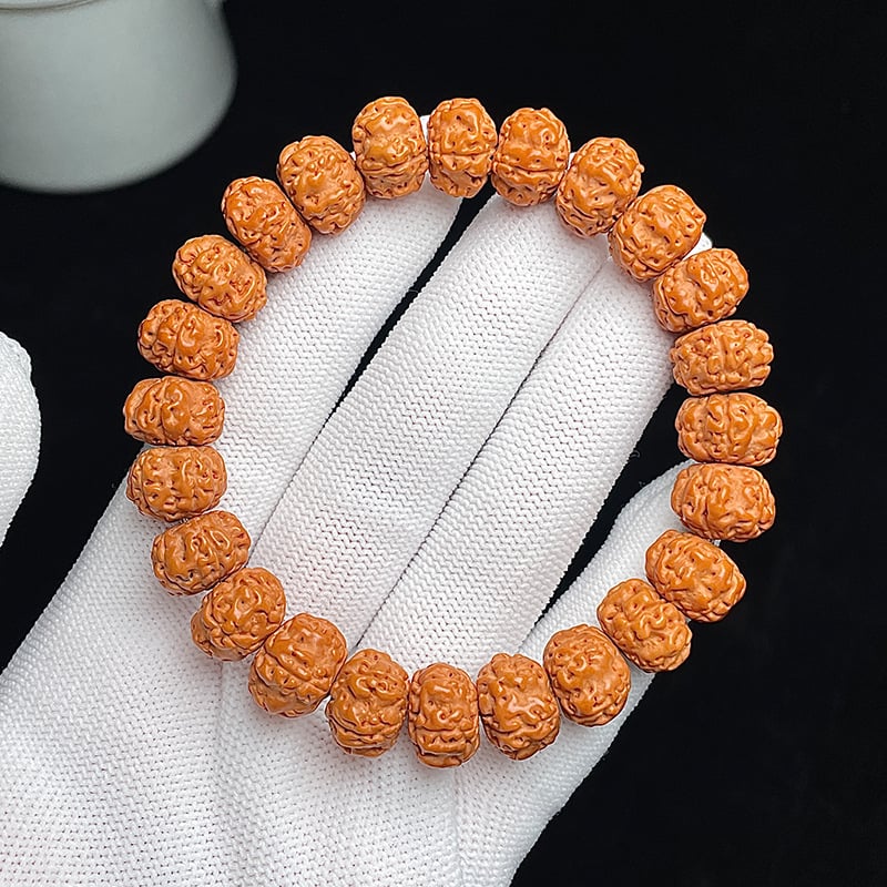 Bodhi sēklu rokassprādze - roku darbs, universāla, 18 gab., Birmas izcelsme, 2024. gada vasara