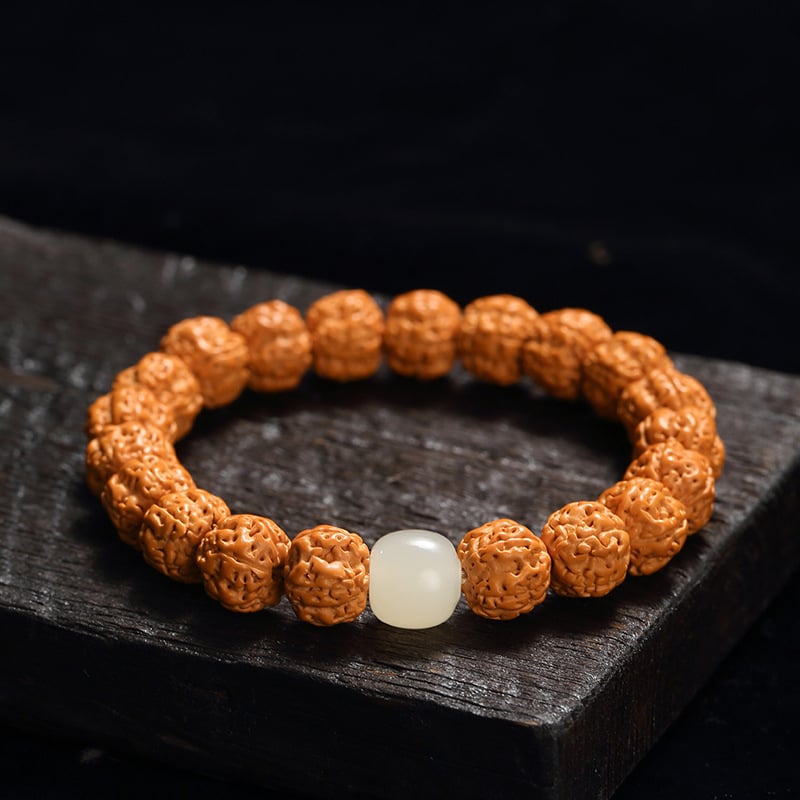 Bodhi sēklu rokassprādze - roku darbs, universāla, 18 gab., Birmas izcelsme, 2024. gada vasara