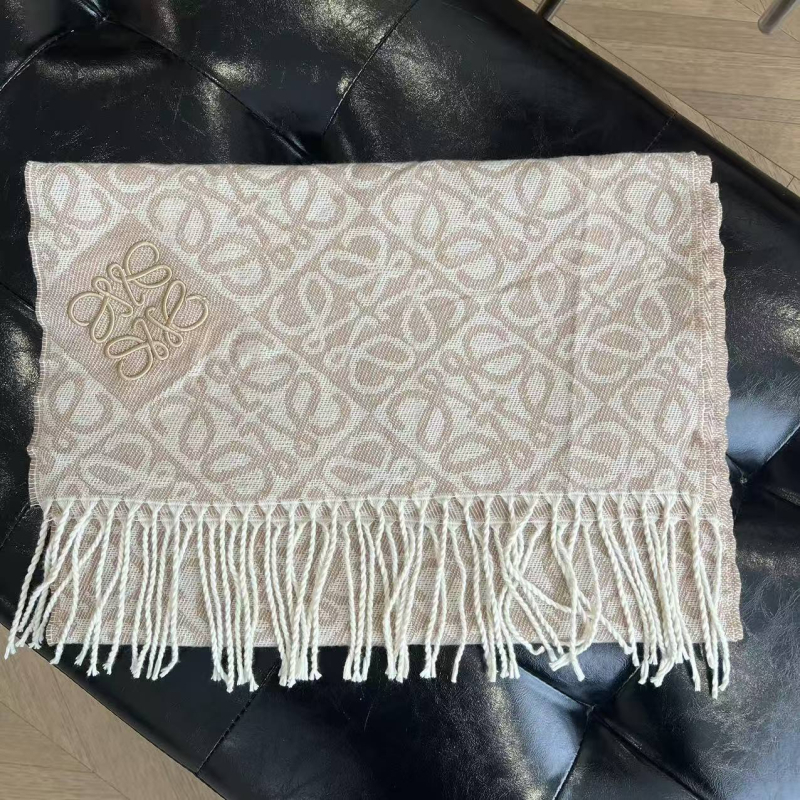 Ženski šal od umjetnog kašmira, žakardno pletenje s resicama, karirani uzorak, poliester