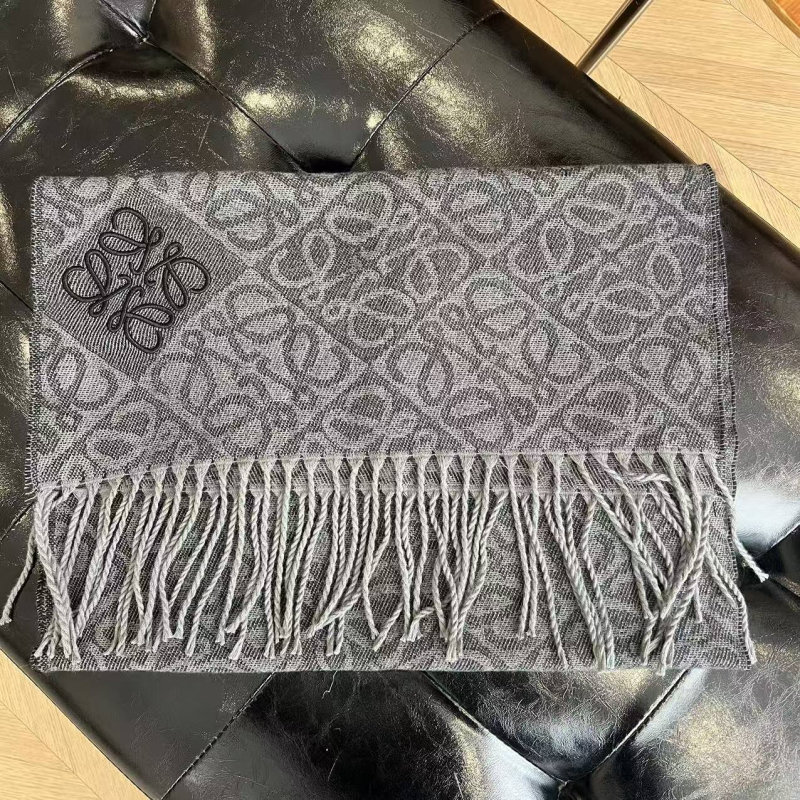 Ženski šal od umjetnog kašmira, žakardno pletenje s resicama, karirani uzorak, poliester