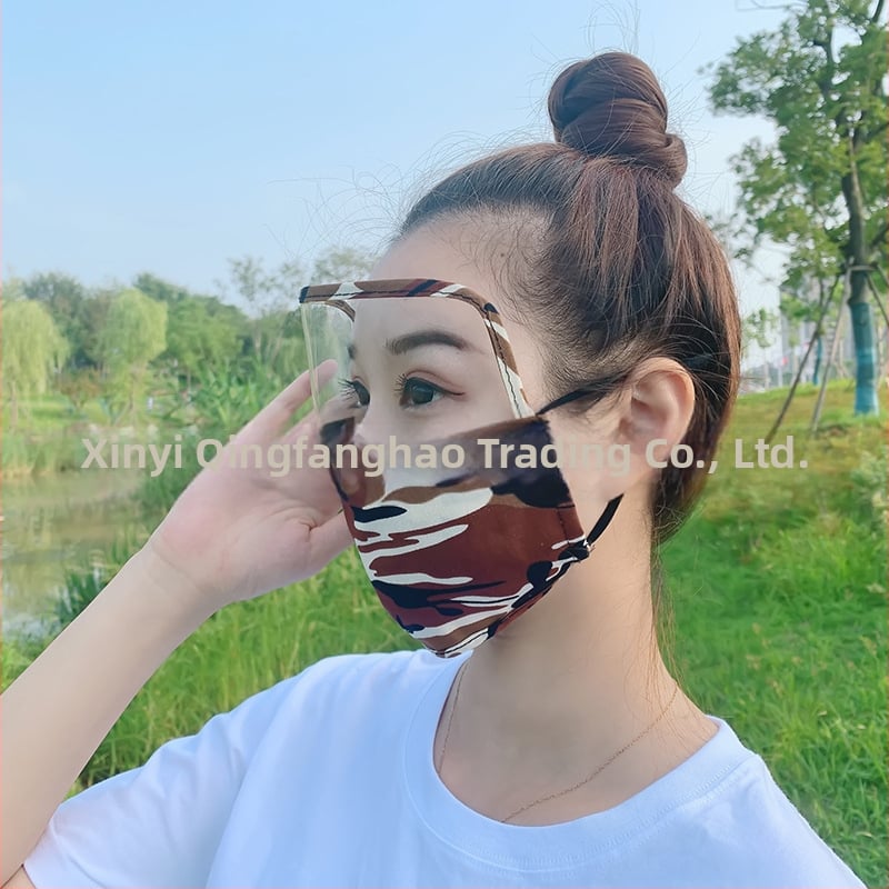 Viso veido saulės apsaugos veido kaukė, medvilnės medžiaga, pakabinamas ausims dizainas, pritaikomas spaudinimas, spausdintas logotipas, visos sezonos, unisex