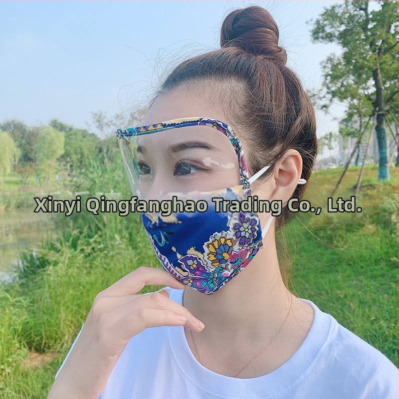 Маска за защита от слънцето на цялото лице, памук, ушен висящ дизайн, персонализируем печат, лого отпечатано, за всички сезони, унисекс