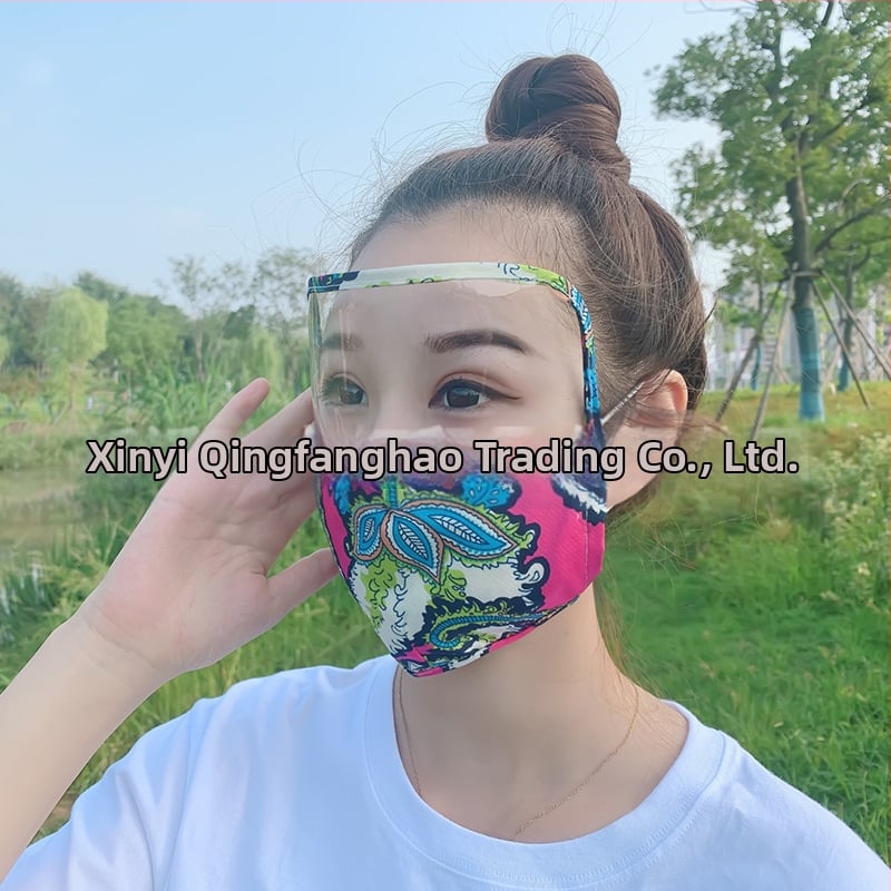 Viso veido saulės apsaugos veido kaukė, medvilnės medžiaga, pakabinamas ausims dizainas, pritaikomas spaudinimas, spausdintas logotipas, visos sezonos, unisex