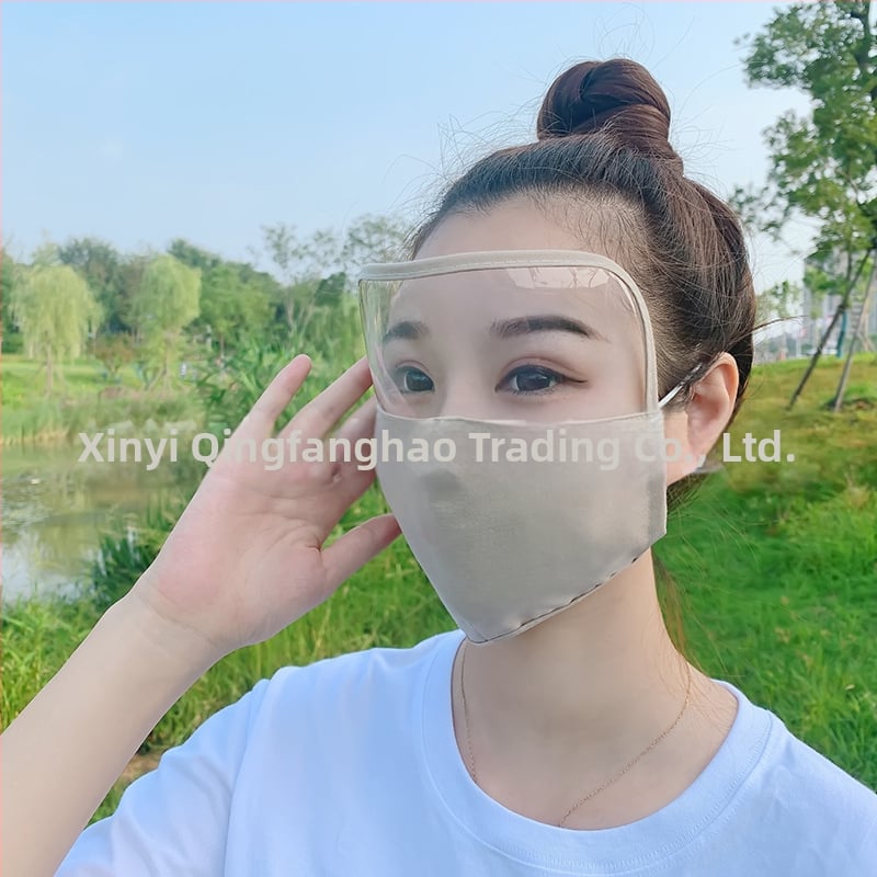 Viso veido saulės apsaugos veido kaukė, medvilnės medžiaga, pakabinamas ausims dizainas, pritaikomas spaudinimas, spausdintas logotipas, visos sezonos, unisex