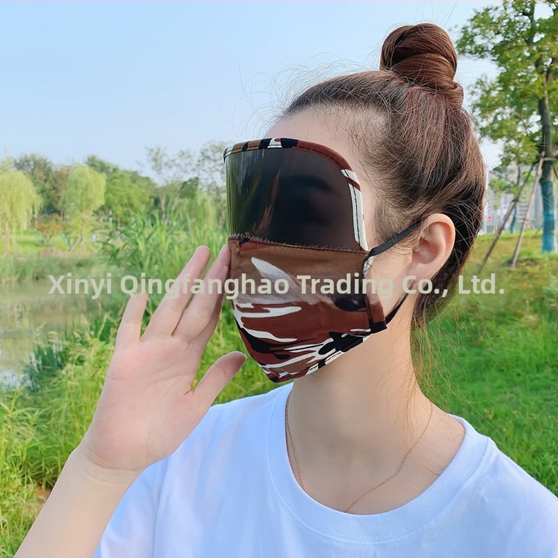 Viso veido saulės apsaugos veido kaukė, medvilnės medžiaga, pakabinamas ausims dizainas, pritaikomas spaudinimas, spausdintas logotipas, visos sezonos, unisex