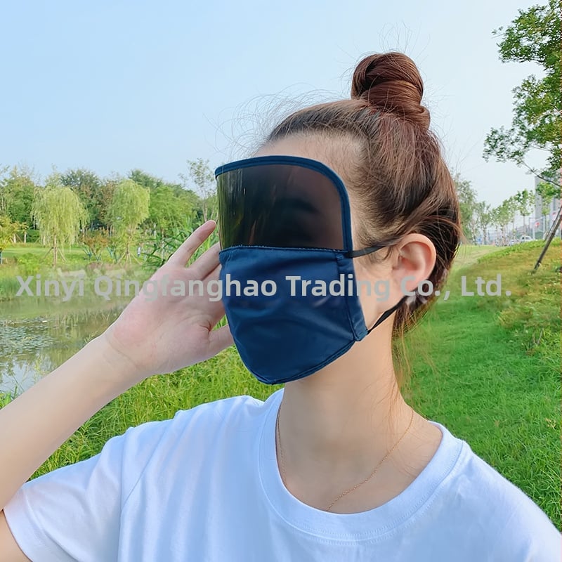 Viso veido saulės apsaugos veido kaukė, medvilnės medžiaga, pakabinamas ausims dizainas, pritaikomas spaudinimas, spausdintas logotipas, visos sezonos, unisex