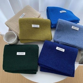 Плетен шал за жени, акрилен материал, зима 2025