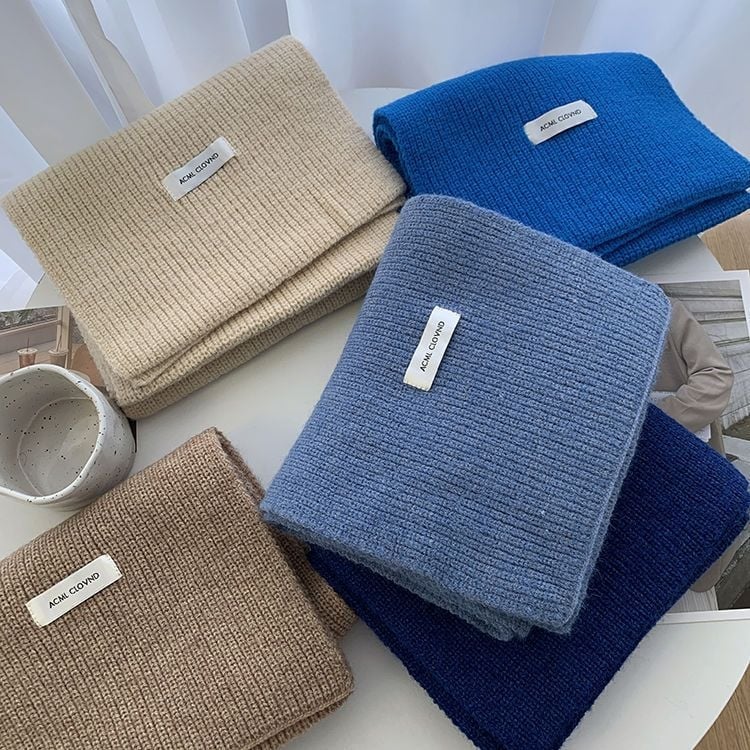 Плетен шал за жени, акрилен материал, зима 2025