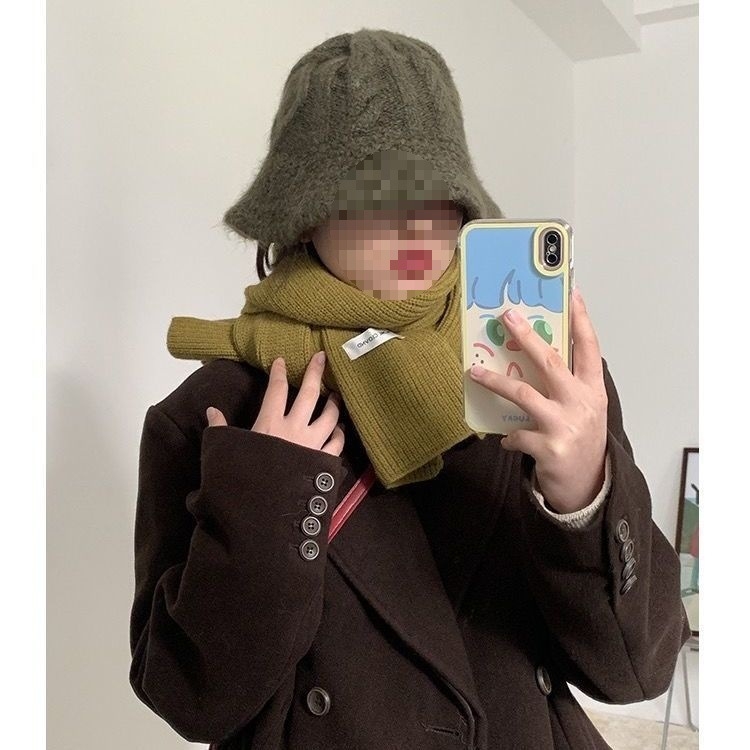 Плетен шал за жени, акрилен материал, зима 2025