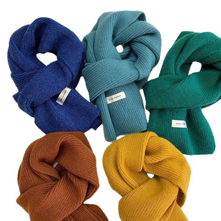 Плетен шал за жени, акрилен материал, зима 2025