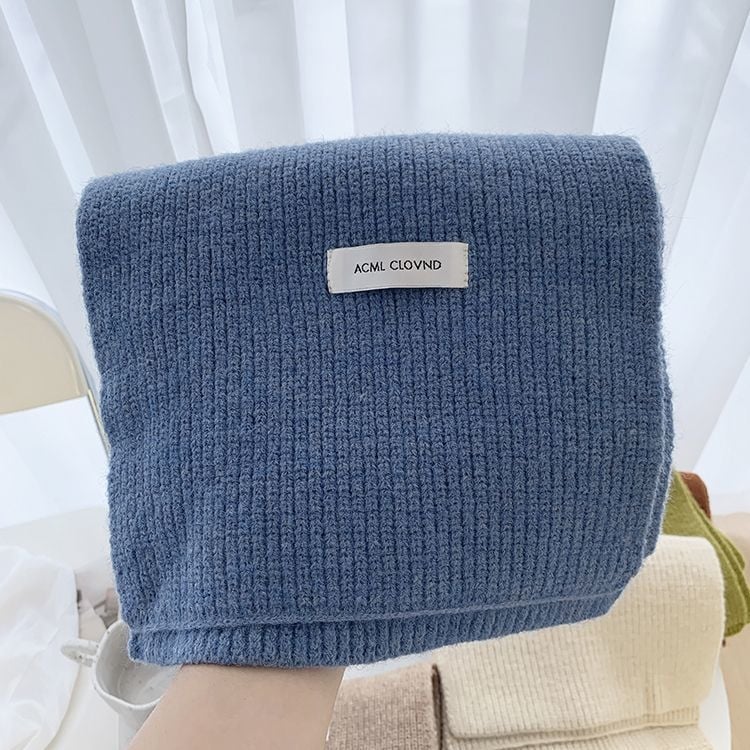 Плетен шал за жени, акрилен материал, зима 2025