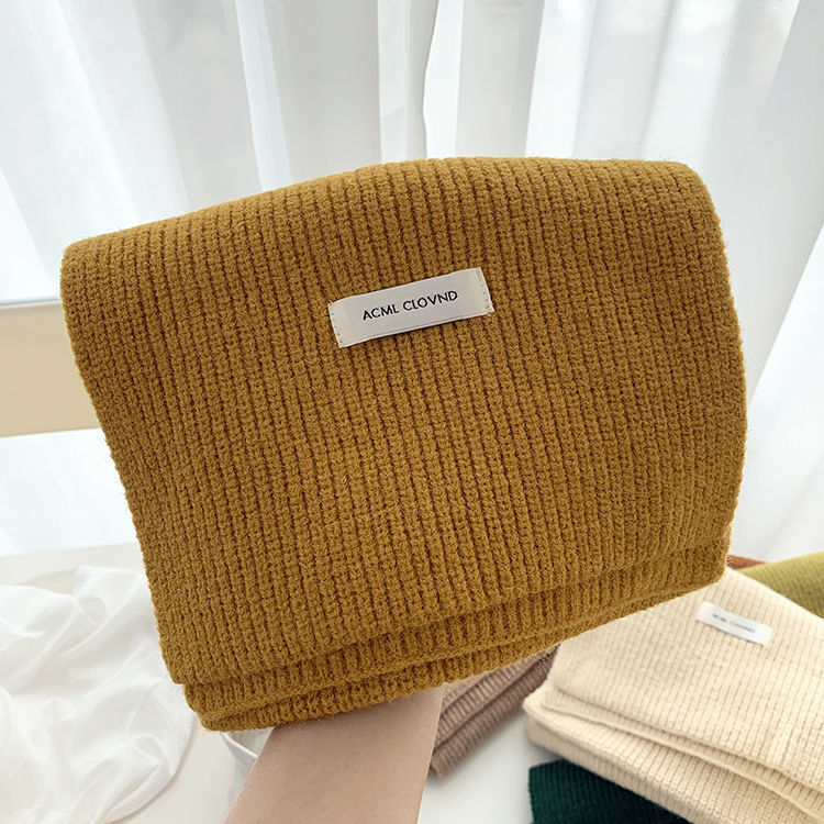 Плетен шал за жени, акрилен материал, зима 2025