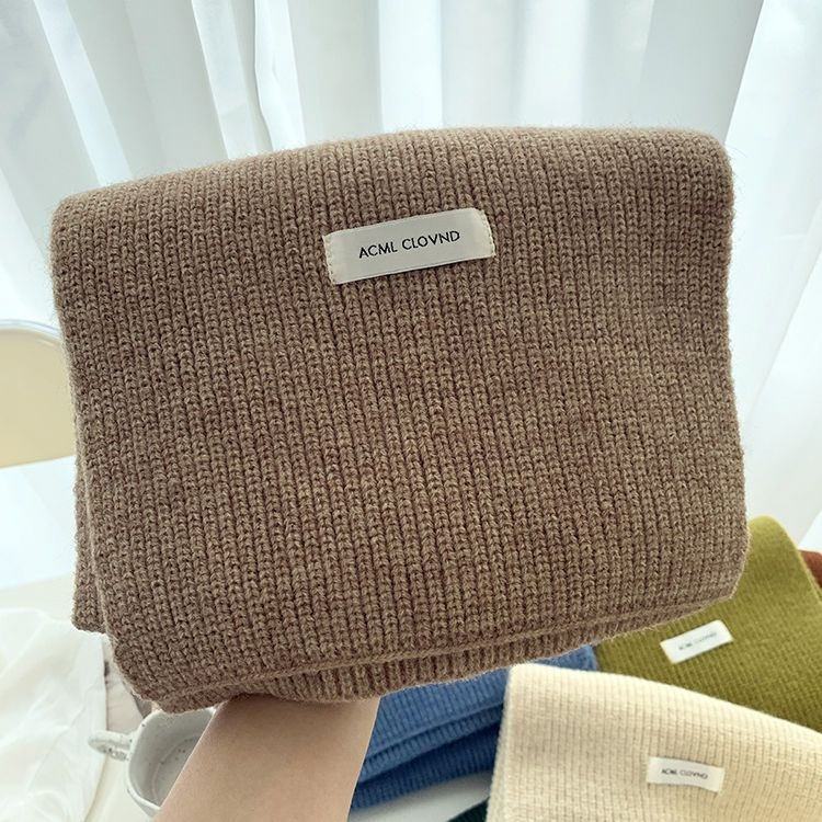 Плетен шал за жени, акрилен материал, зима 2025