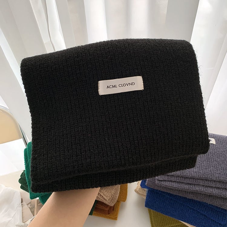 Плетен шал за жени, акрилен материал, зима 2025