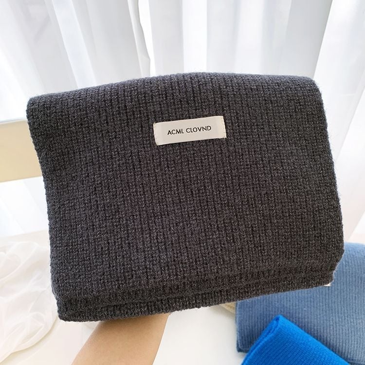 Плетен шал за жени, акрилен материал, зима 2025