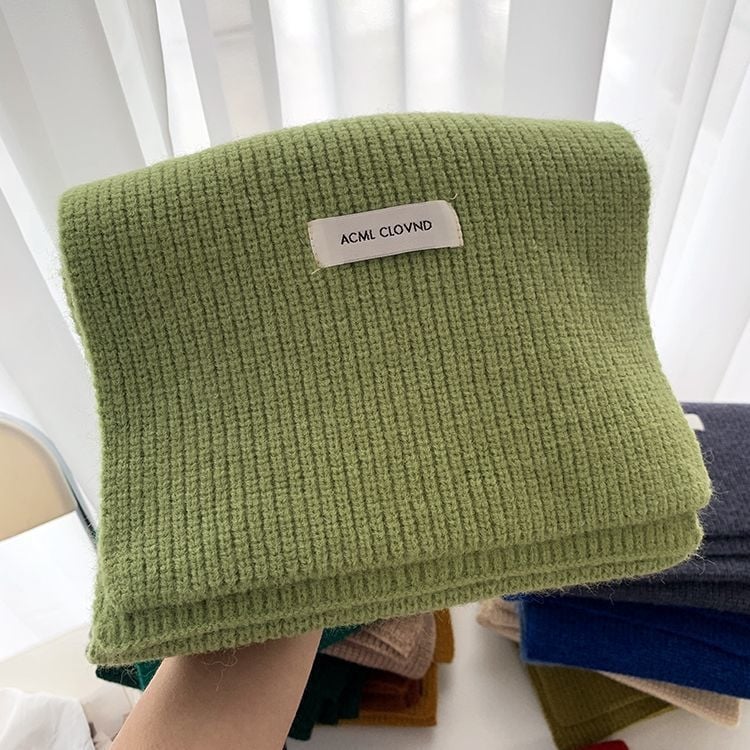 Плетен шал за жени, акрилен материал, зима 2025