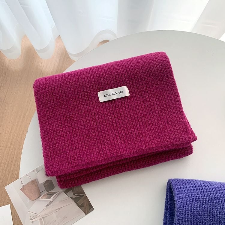 Плетен шал за жени, акрилен материал, зима 2025