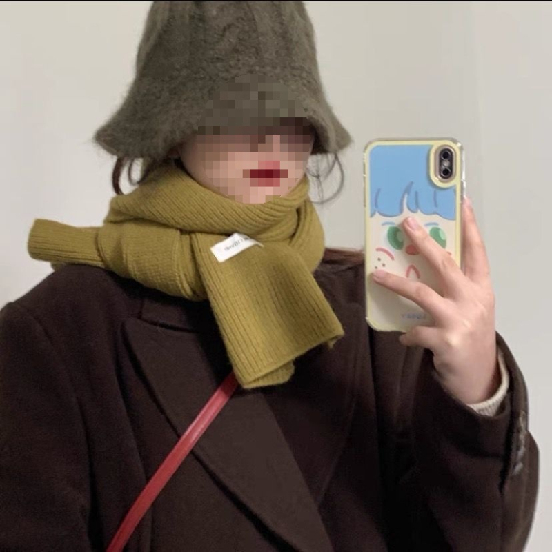 Плетен шал за жени, акрилен материал, зима 2025