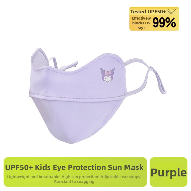 Dječja UV zaštitna maska za lice i vrat, prozračna, ultra lagana, potpuno prekrivanje lica, otporna na vjetar