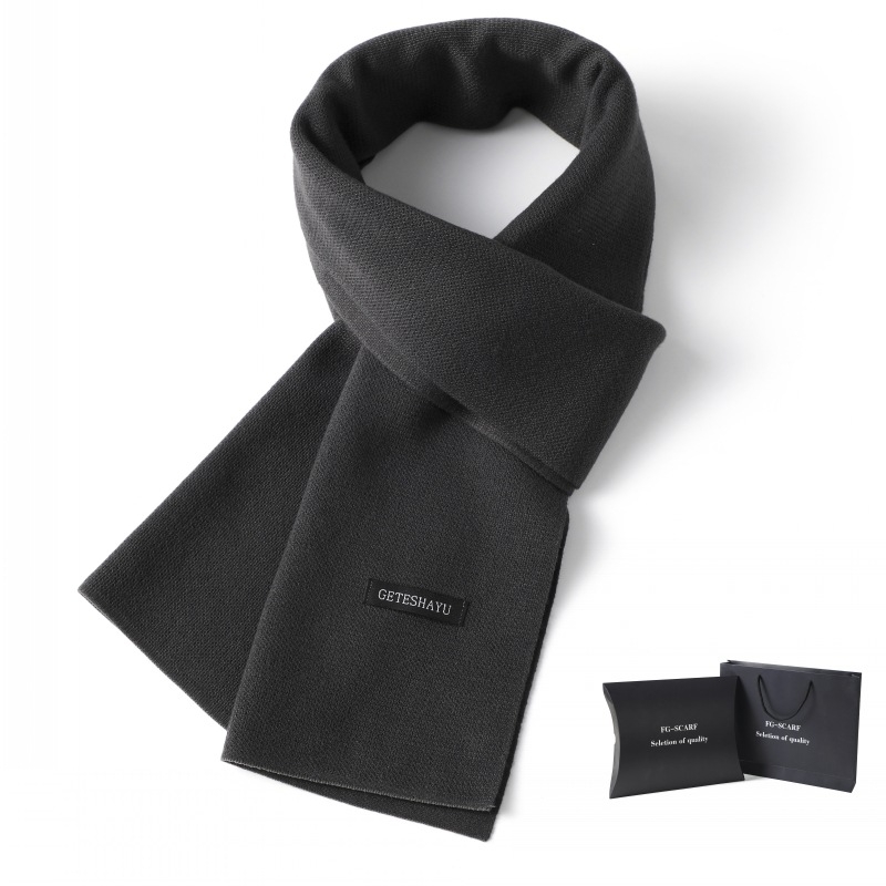 Muški šal, akrilna tkanina, twill pleteni, topao zimi, britanski stil