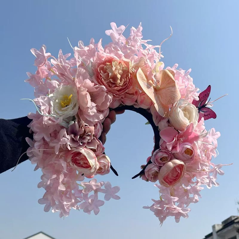 Dječja kopča za kosu s cvijetom — etničkog stila, ručno izrađeni dodatak za fotografiranje