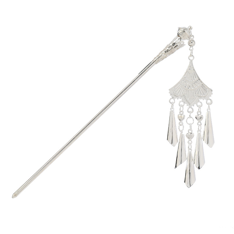 Metāla matu spraudnis etniskā stilā ar ziedu dizainu - galvas rotai, nacionālais stils, 2023 pavasaris