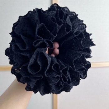 Čipkasta gumica za kosu, ručno izrađena od tkanine, korejski stil, osvježavajući i sladak dojam, bez umetaka