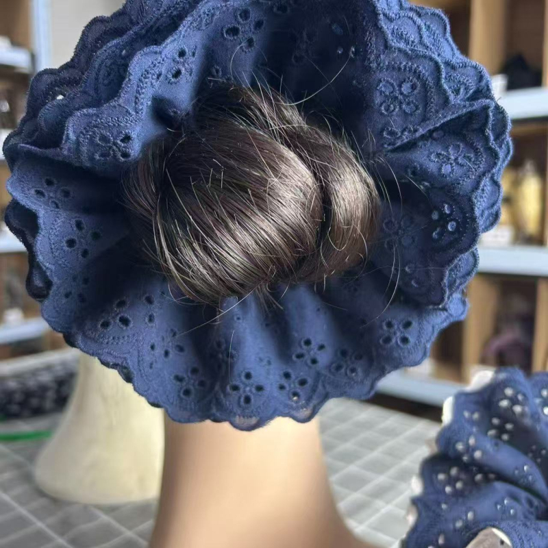 Čipkasta gumica za kosu, ručno izrađena od tkanine, korejski stil, osvježavajući i sladak dojam, bez umetaka