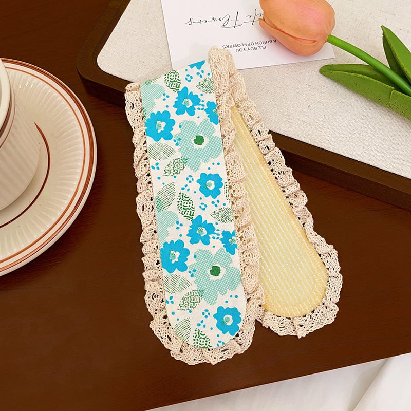 Adīta ziedu motīva matu lente, oriģinālais dizains, sieviešu stilam, pavasaris 2025