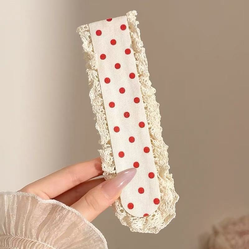 Adīta ziedu motīva matu lente, oriģinālais dizains, sieviešu stilam, pavasaris 2025