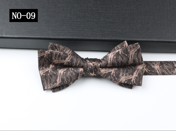 Leptir kravata s cvjetnim uzorkom, 12×6 cm, poliester vlakna, džakard