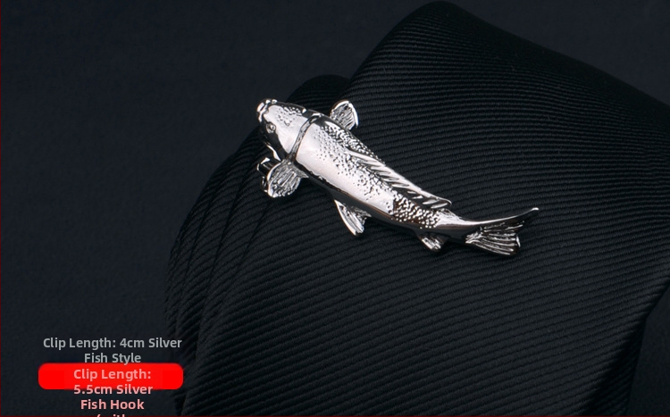 Мъжки клип за вратовръзка с дизайн на цвете за яка, персонализирана обработка, индивидуално опаковано