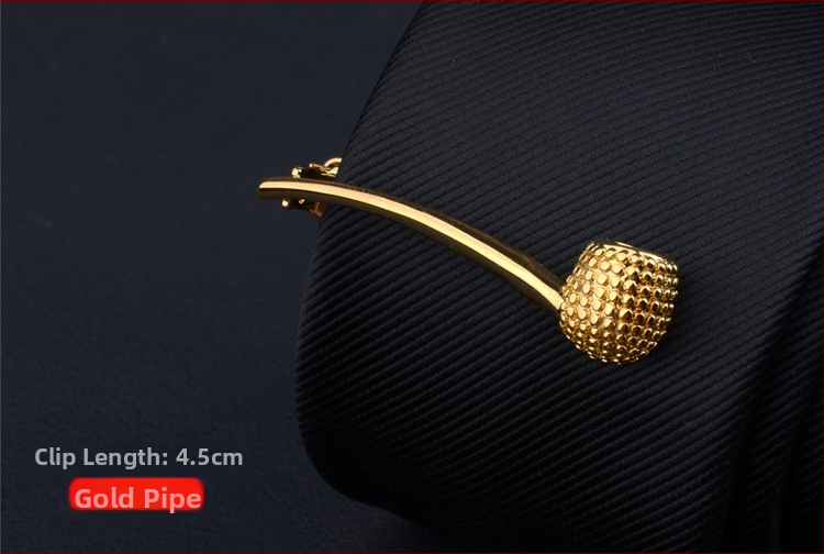 Мъжки клип за вратовръзка с дизайн на цвете за яка, персонализирана обработка, индивидуално опаковано