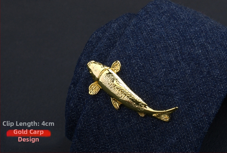 Мъжки клип за вратовръзка с дизайн на цвете за яка, персонализирана обработка, индивидуално опаковано