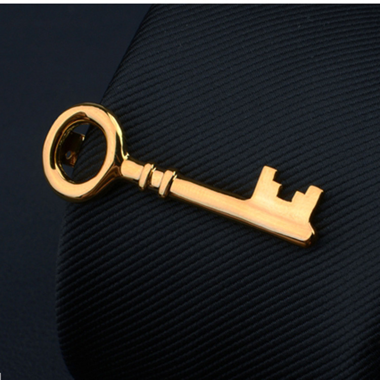 Мъжки клип за вратовръзка с дизайн на цвете за яка, персонализирана обработка, индивидуално опаковано