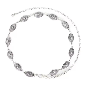 Metalinė juosmens grandinėlė moterims, bohemiško retro stiliaus, universalus dizainas, dažyta paviršiaus, 2025 vasaros leidimas