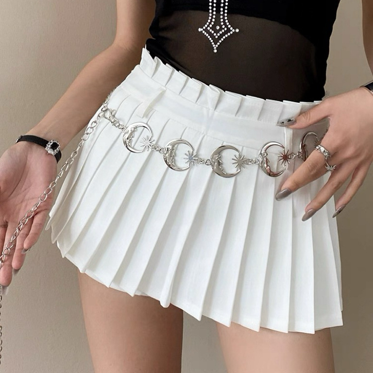 Metalinė juosmens grandinėlė moterims, bohemiško retro stiliaus, universalus dizainas, dažyta paviršiaus, 2025 vasaros leidimas