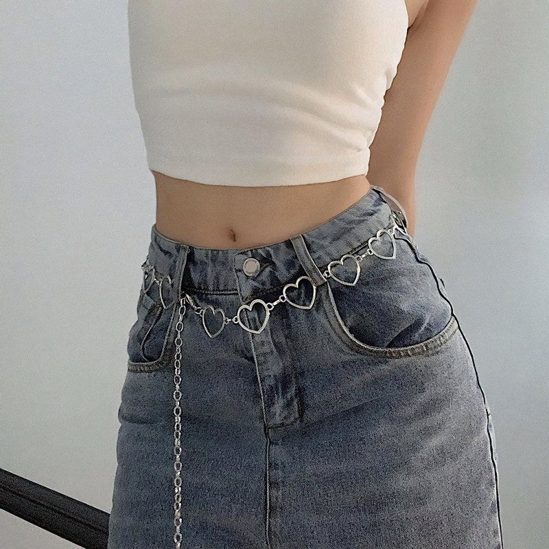 Metalinė juosmens grandinėlė moterims, bohemiško retro stiliaus, universalus dizainas, dažyta paviršiaus, 2025 vasaros leidimas