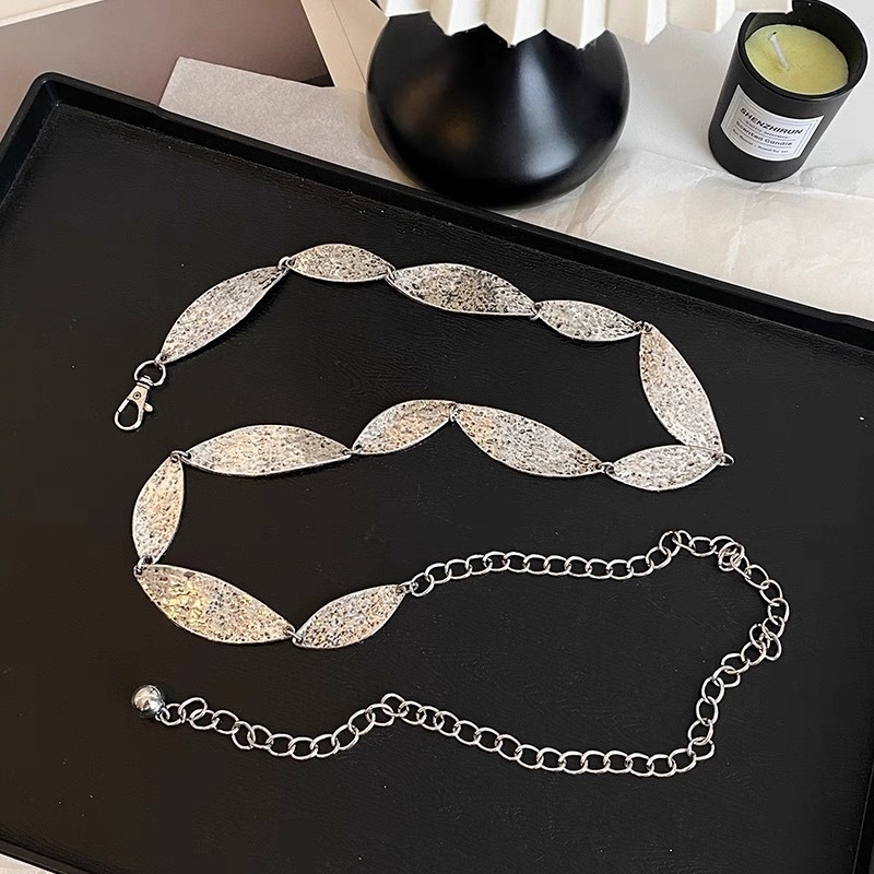 Metalinė juosmens grandinėlė moterims, bohemiško retro stiliaus, universalus dizainas, dažyta paviršiaus, 2025 vasaros leidimas