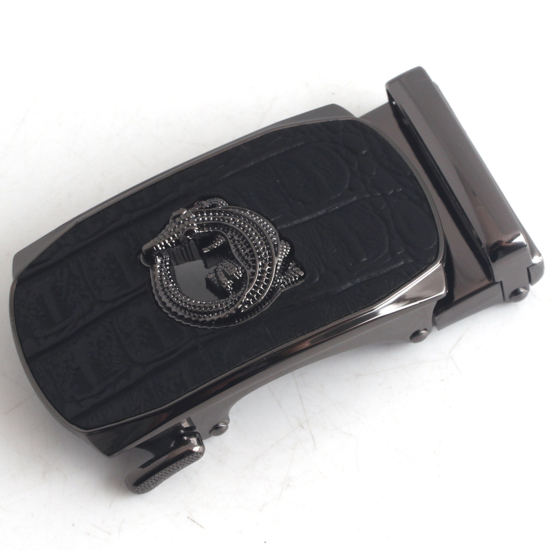 Автоматична катарама за колан, сплав, квадратна форма, модел на крокодил, бизнес стил