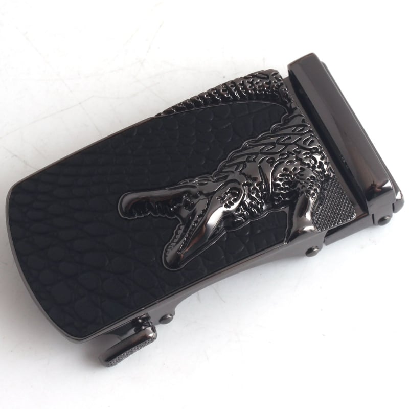 Автоматична катарама за колан, сплав, квадратна форма, модел на крокодил, бизнес стил