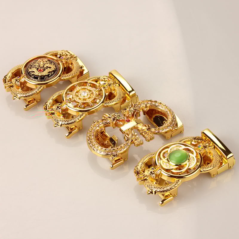 Мъжка автоматична катарама за колан, правоъгълна сплав, животински принт