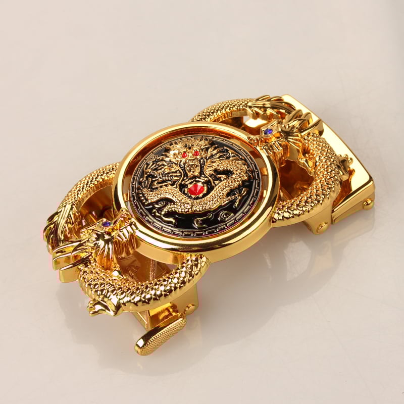 Мъжка автоматична катарама за колан, правоъгълна сплав, животински принт