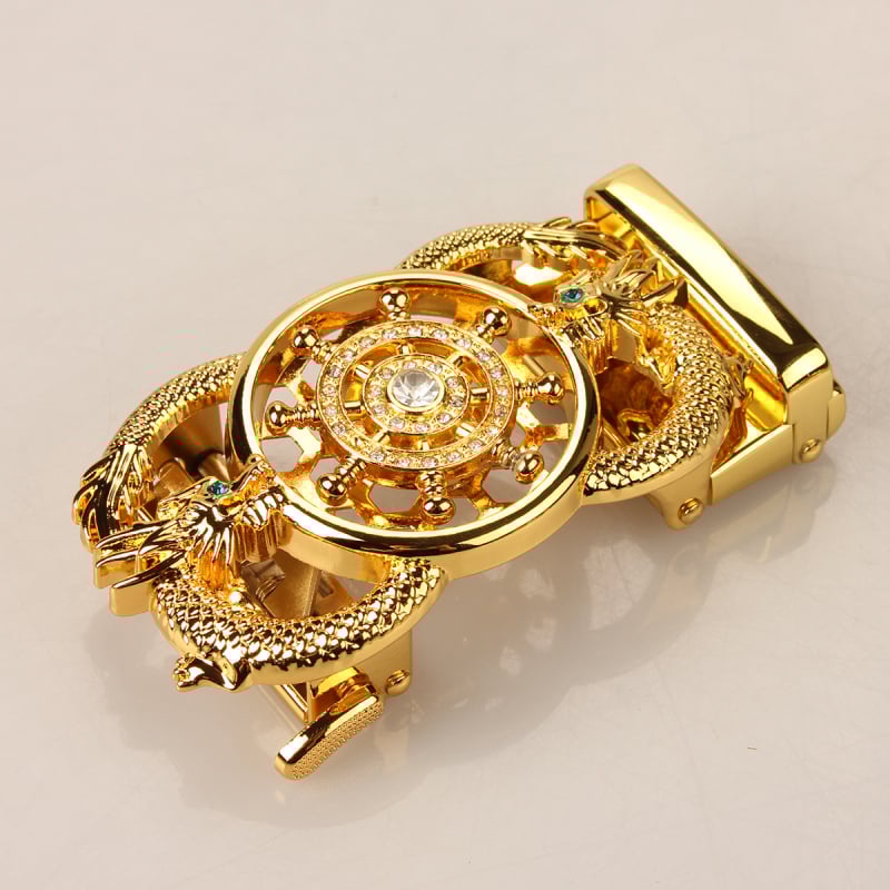 Мъжка автоматична катарама за колан, правоъгълна сплав, животински принт