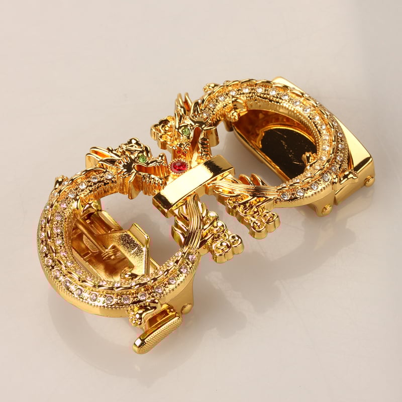 Мъжка автоматична катарама за колан, правоъгълна сплав, животински принт