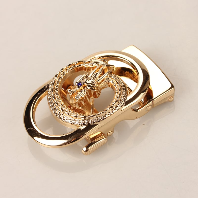 Мъжка автоматична катарама за колан, правоъгълна сплав, животински принт